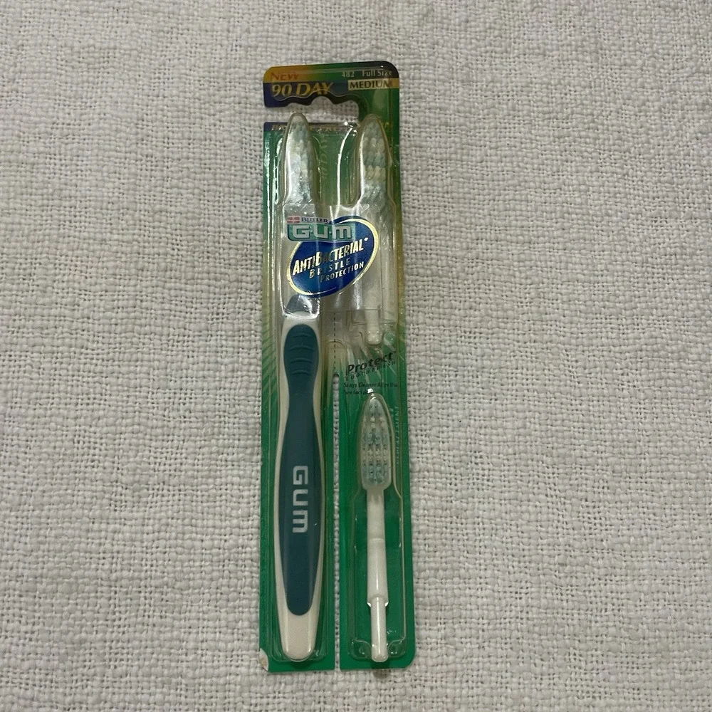 NEW Butler GUM Protect‎ 90 Day w/Head RARE Toothbrush SOFT  Vintage RARE 90's